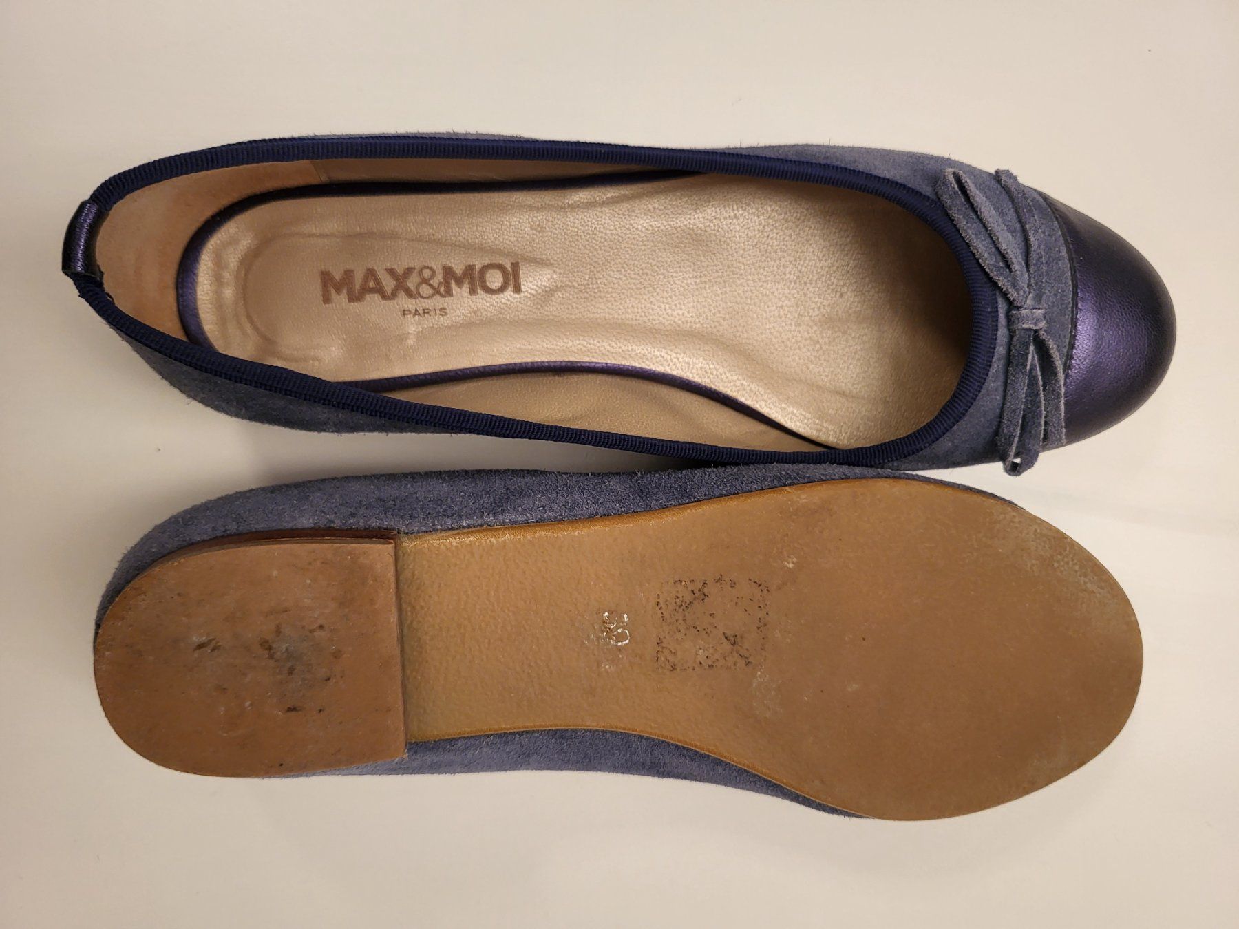 Max & Moi Scarpe da donna: Max&Moi Ballerinas, Gr. 39 - blau, Leder – Usato da Baar venduto da clar6 4