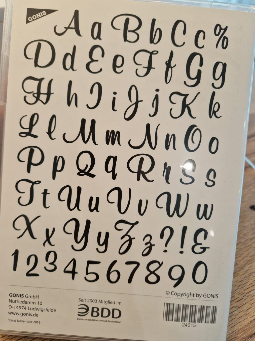 Gonis Kit bricolage: HANDLETTERING SET von GONIS – Usato da Boswil venduto da gummibaerli24 1