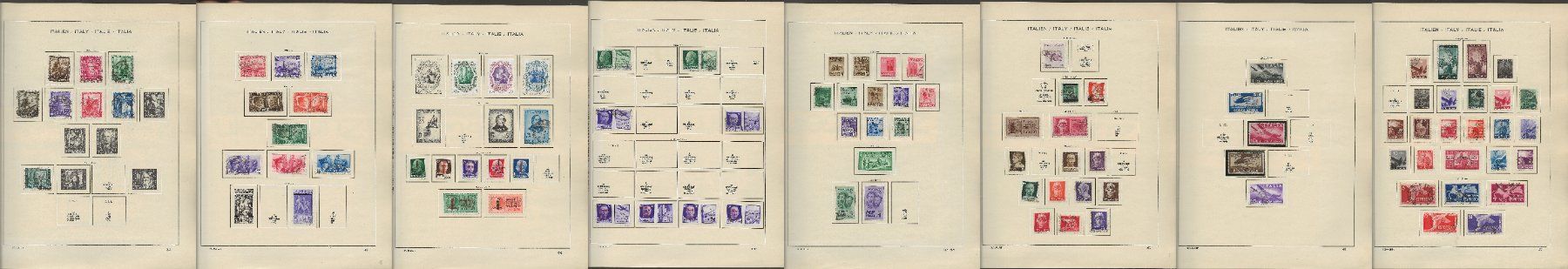 Alle Briefmarken: Marken Italien 1938 bis 1947 – Gebraucht aus Au ZH von xelagreb01