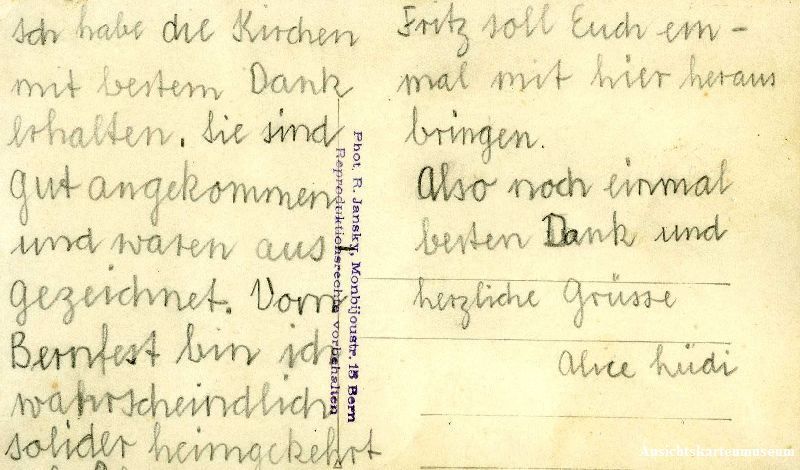 Cartoline postali: Bern - historischer Umzug + ca. 1920 – Usato da Emmenbrücke venduto da teestube 1