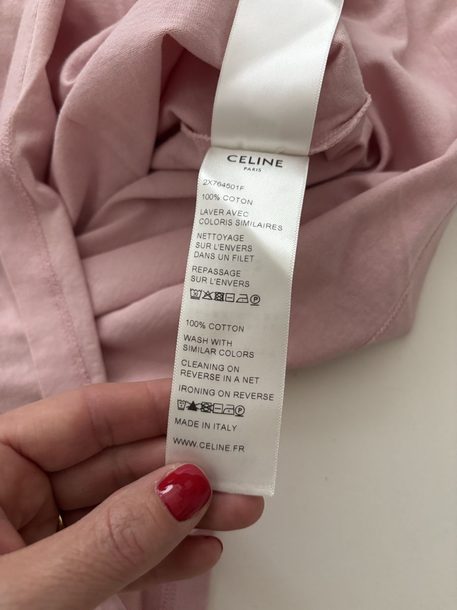 Celine T-shirt: CELINE T-Shirt rosa Grösse S Damen – Usato da Stettfurt venduto da rebella 3