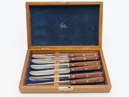 Case XX 6-tlg. Vintage Steakmesser-Set im Holzkasten