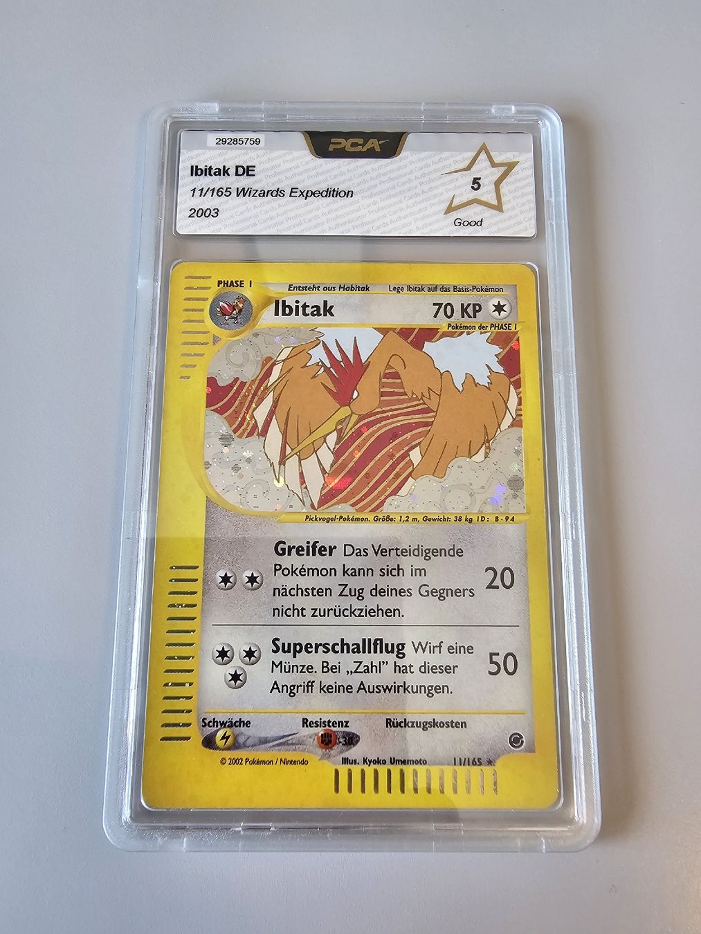 Pokémon Carte collezionabili: Ibitak Rare Holo – Usato da Häutligen venduto da Konvolut_Shop_CH