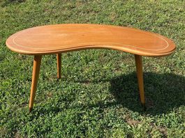 Table basse vintage 1950-60 Schweizerfabrikat estampillée