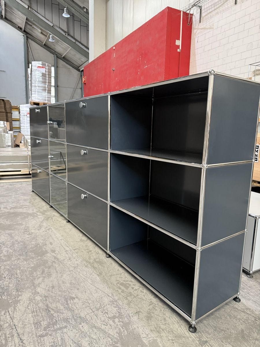 USM Scaffali: USM Haller Sideboard mit Vitrine 4x3 Anthrazitgrau Q2 – Usato da Balsthal venduto da Designhaus.Schmitt 7