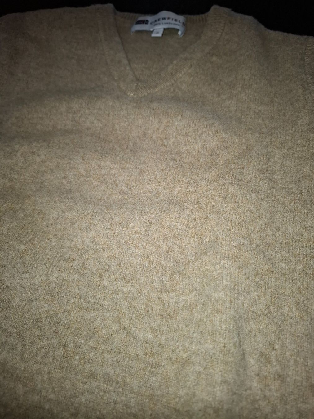 Maglioni & Felpe: Crewfield Lambswool Pullunder Beige Grösse M-Top! Neuwertig – Nuovo (secondo la descrizione) da Meilen venduto da Anfield1 3