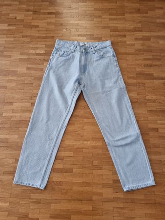 Pantalon homme jean bleu ciel PULL&BEAR T31