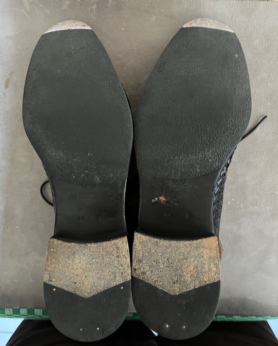 Scarpe da uomo: Schwarze Leder-Derbys von Ambiorix, 44 – Usato da La Chaux-de-fonds venduto da ploumenec 2