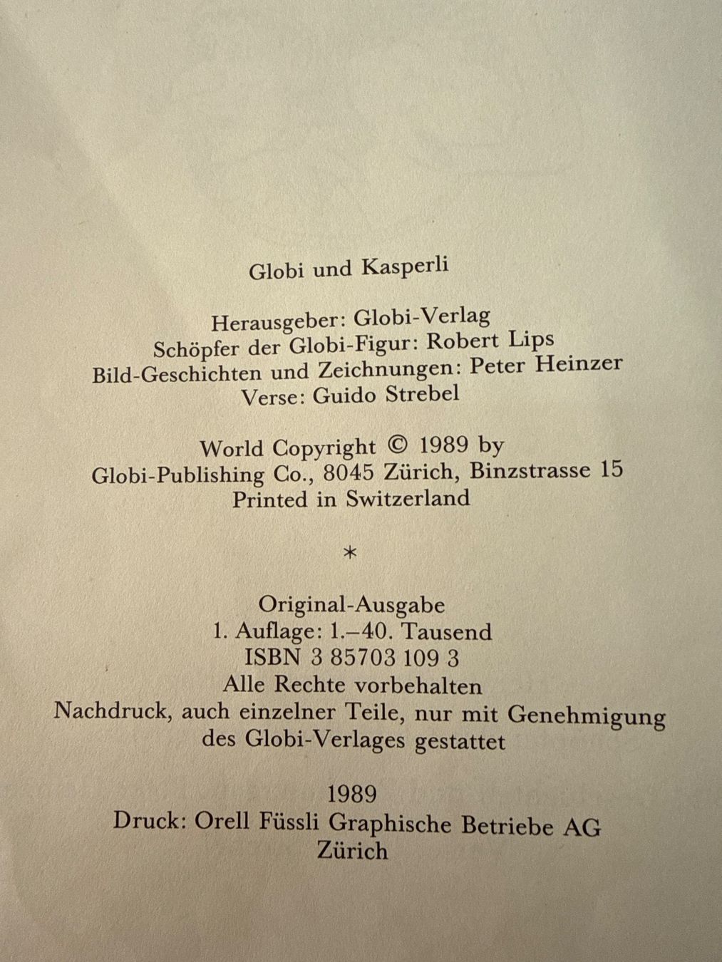Bücher: Globi und Kasperli – Gebraucht aus Oberdiessbach von sonira 3