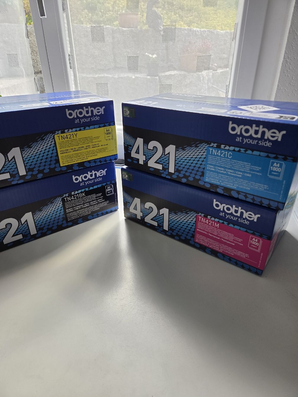 Brother Cartucce per stampanti & toner: Neue Originale Brother 421 Druckerpatronen-Set – Nuovo e nell'imballaggio originale da Würenlingen venduto da CayenneExpress