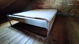 Französisches Bett 140cm breit, modern, inkl. Matratze