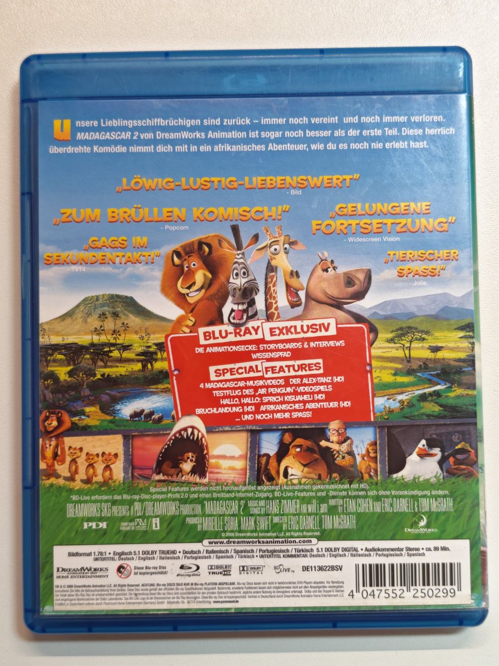 Alle DVDs: Madagascar 2 – Gebraucht aus Liestal von Kratzilla 2