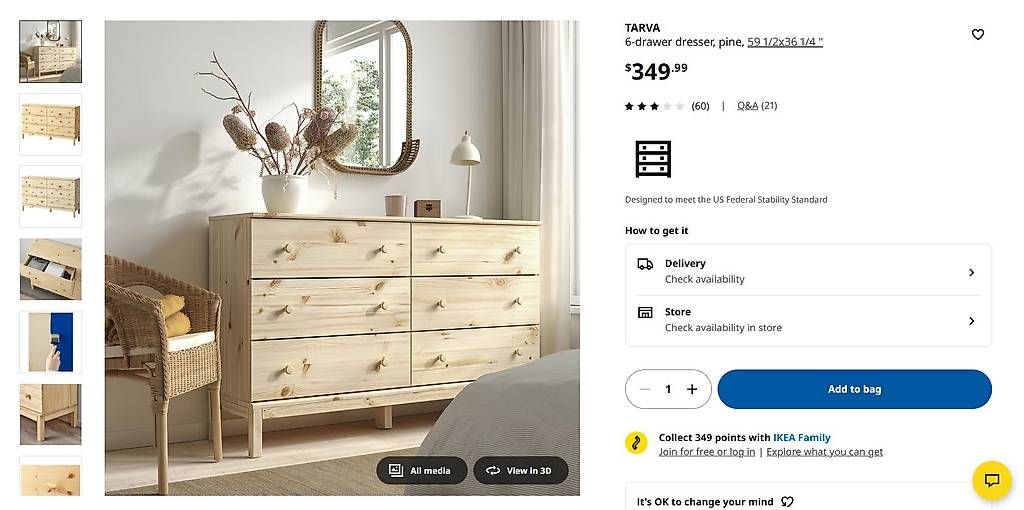 Ikea Cassettiere: IKEA TARVA Kommode aus Holz – Usato da Birmensdorf ZH venduto da nic_rrm2 1