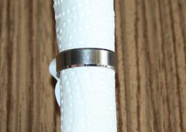 Fingerring Stahl silber glänzend Ø 21mm NEU (7)