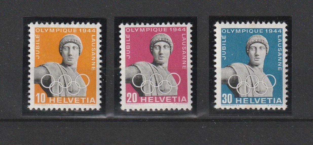 Alle Briefmarken: SUISSE 1944 Cinquantenaire du CIO – Neu (gemäss Beschreibung) aus Bussigny von jacky1953