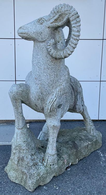Grosse Steinbock Garten Skulptur aus Stein Kaufen auf Ricardo