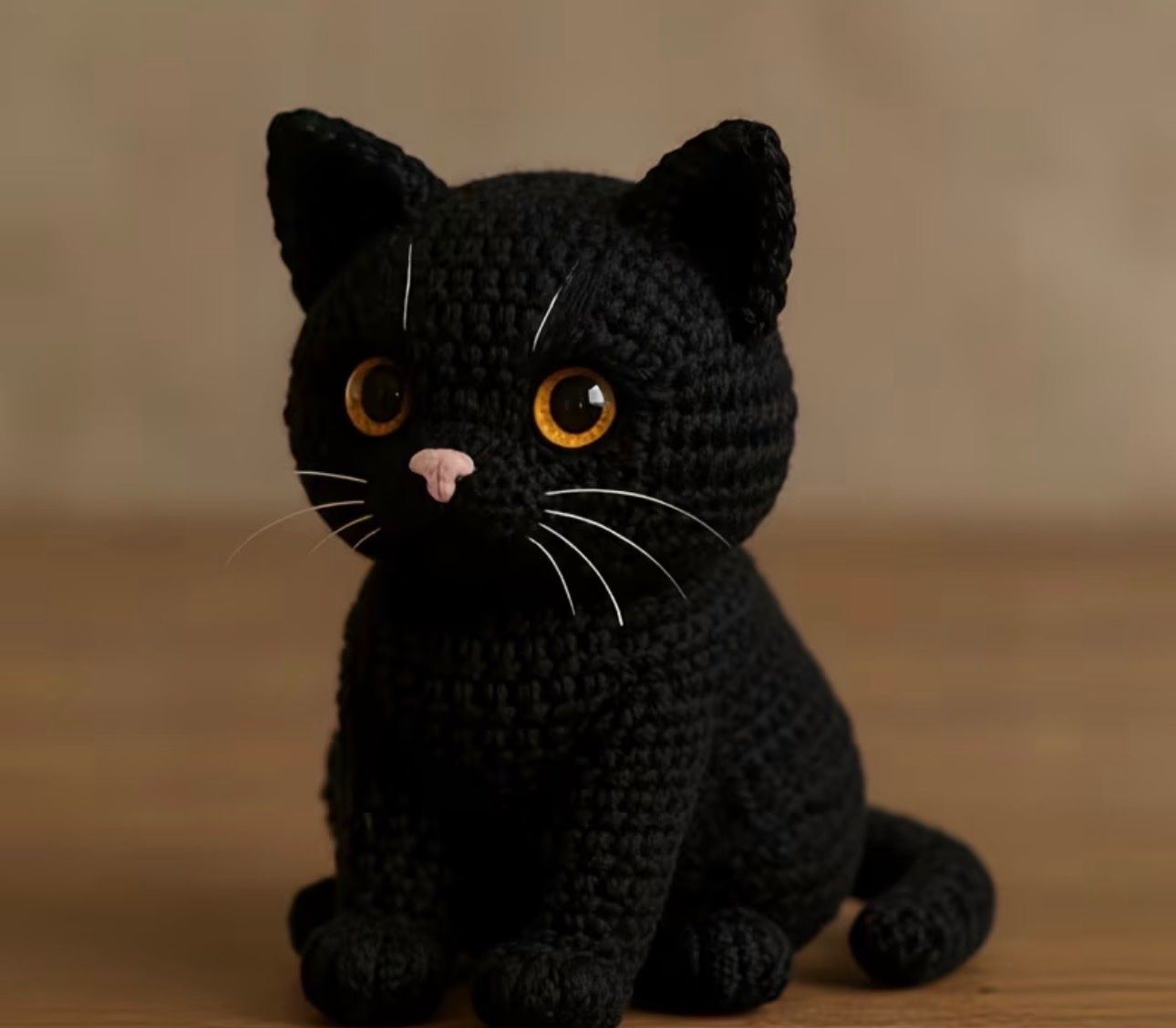 Kit bricolage: Häkelset schwarze Katze / Basteln / Stricken – Nuovo e nell'imballaggio originale da Frutigen venduto da _.Anja.B._ 1