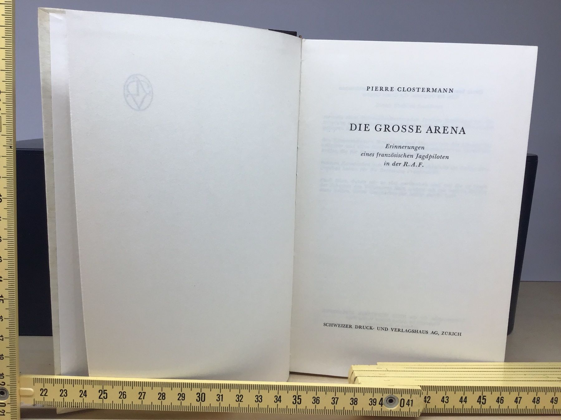 Libri: "Die grosse Arena" - Erinnerungen Jagdpilot R.A.F. – Usato da Männedorf venduto da Modell-Spezialisten