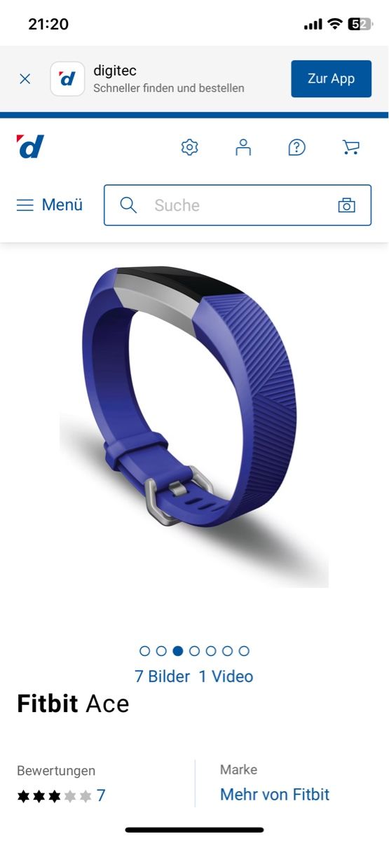 Fitbit Orologi: Fitness Tracker Fitbit Ace blau mit Ladekabel  – Nuovo (secondo la descrizione) da Laupen BE venduto da CARLOS-HGT 1
