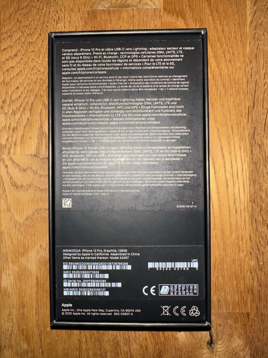 Apple Telefoni cellulari / Smartphones: Apple iPhone 12 Pro 128GB Graphit mit Originalverpackung – Usato da Deitingen venduto da Resi77 6