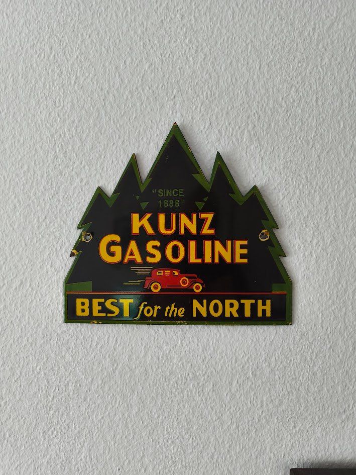 Insegne: Kunz Gasoline, 20x17,5cm – Usato da Stallikon venduto da Signs-World 4