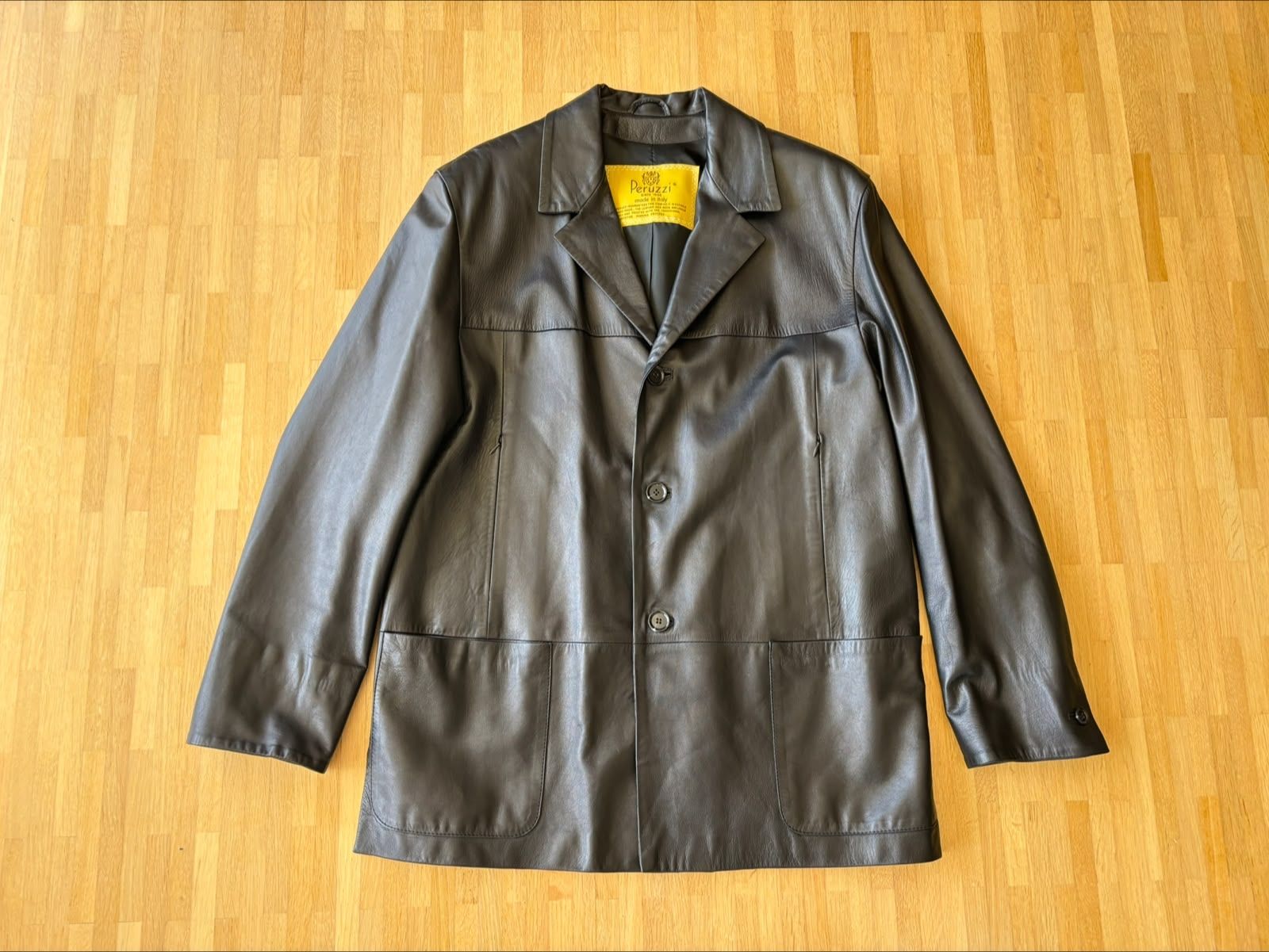 Giacche: Peruzzi VIntage Lederjacke schwarz, Grösse L – Usato da Kriens venduto da Na_Ro 5