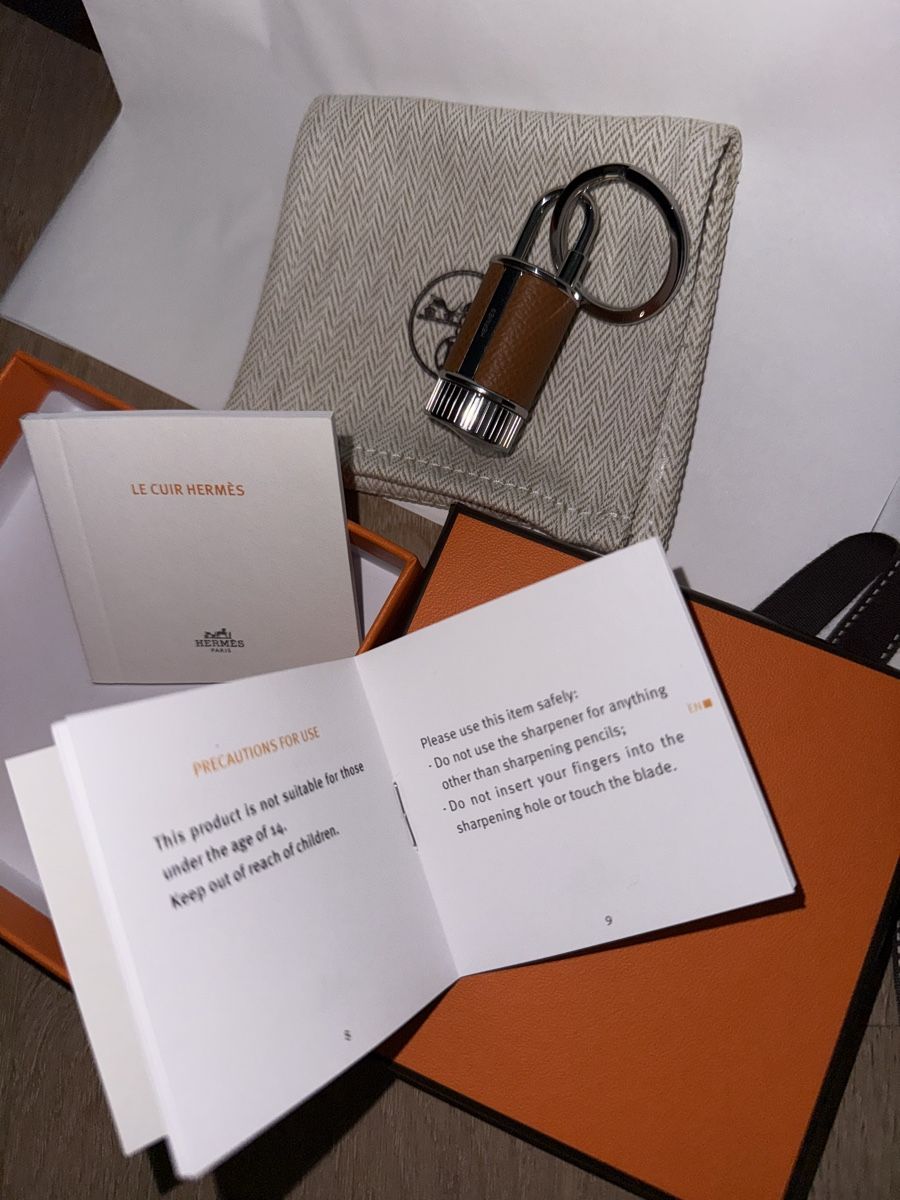 Hermès Portachiavi: HERMES Key ring Cadenas Crayon – Nuovo e nell'imballaggio originale da Zürich venduto da Restesindsuess 2