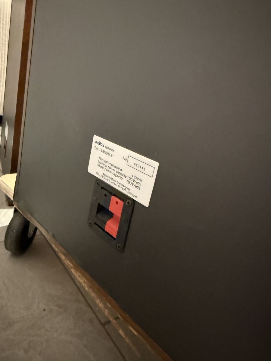 Revox Lautsprecher: Revox PLENUM B Lautsprecher 2 Stk. gebrauchter Zustand – Gebraucht aus Muttenz von dav_t52f 7