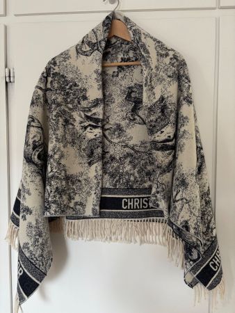 DIOR Cape/Schal Lammwolle  140x140cm