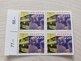 4er Block Tourismus 2001 postfrisch Top
