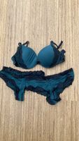 BH und Slip Set Petrol/Schwarz 