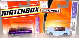 2x 1969 VW Karmann Ghia Convertible, MATCHBOX 1:59