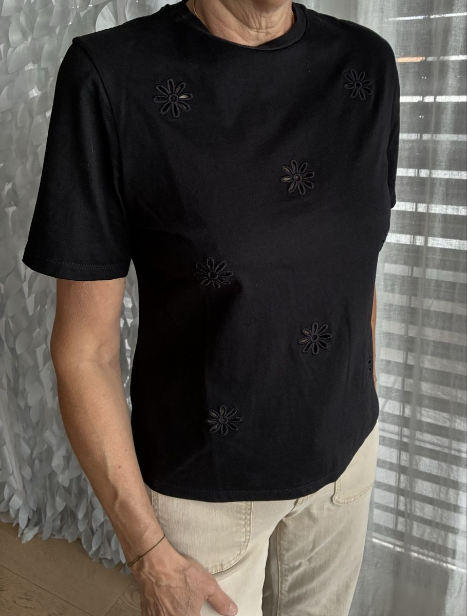 Mango T-shirt: T-shirt Mango broderies fleurs – Nuovo (secondo la descrizione) da Bulle venduto da ste_t2ng