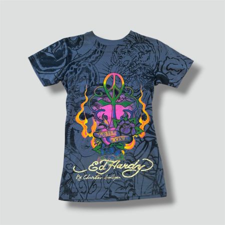 Ed Hardy vintage "true love" t-shirt graphic damen dress