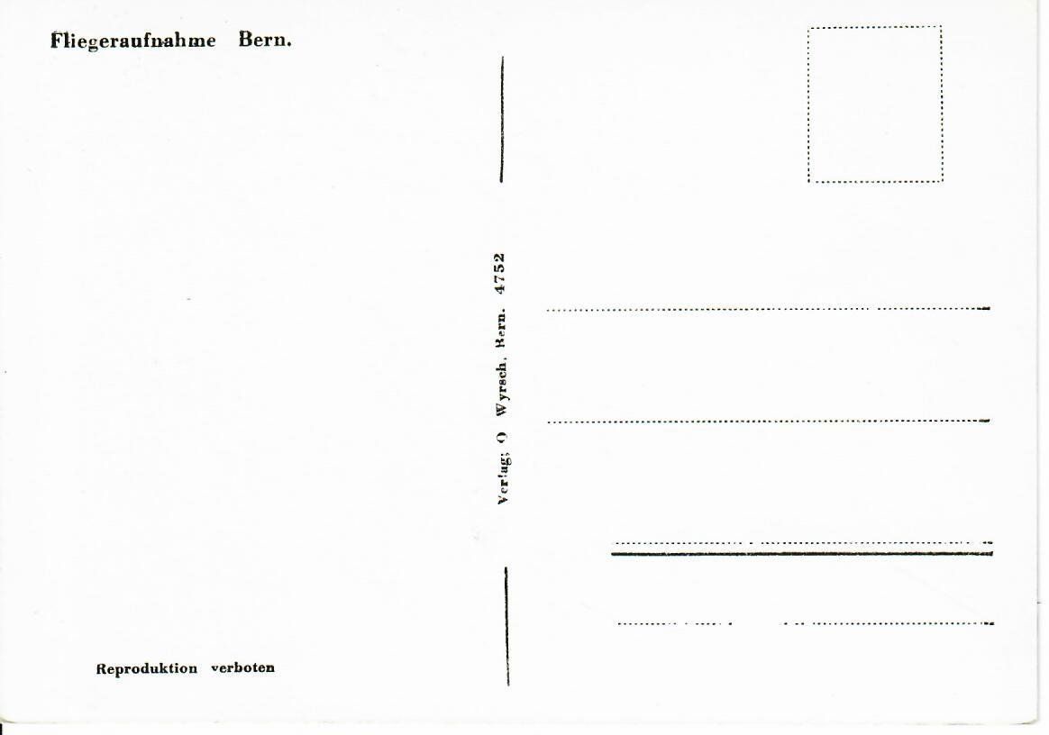 Cartoline postali: Fliegeraufnahme Bern – Usato da Hochdorf venduto da Ziegel-16 1
