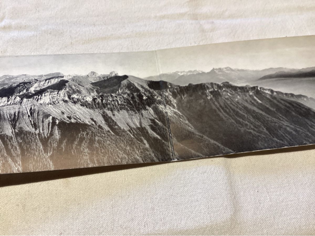 Ansichtskarten: Rochers de Naye panorama, – Gebraucht aus Luc (Ayent) von Rebouille 4