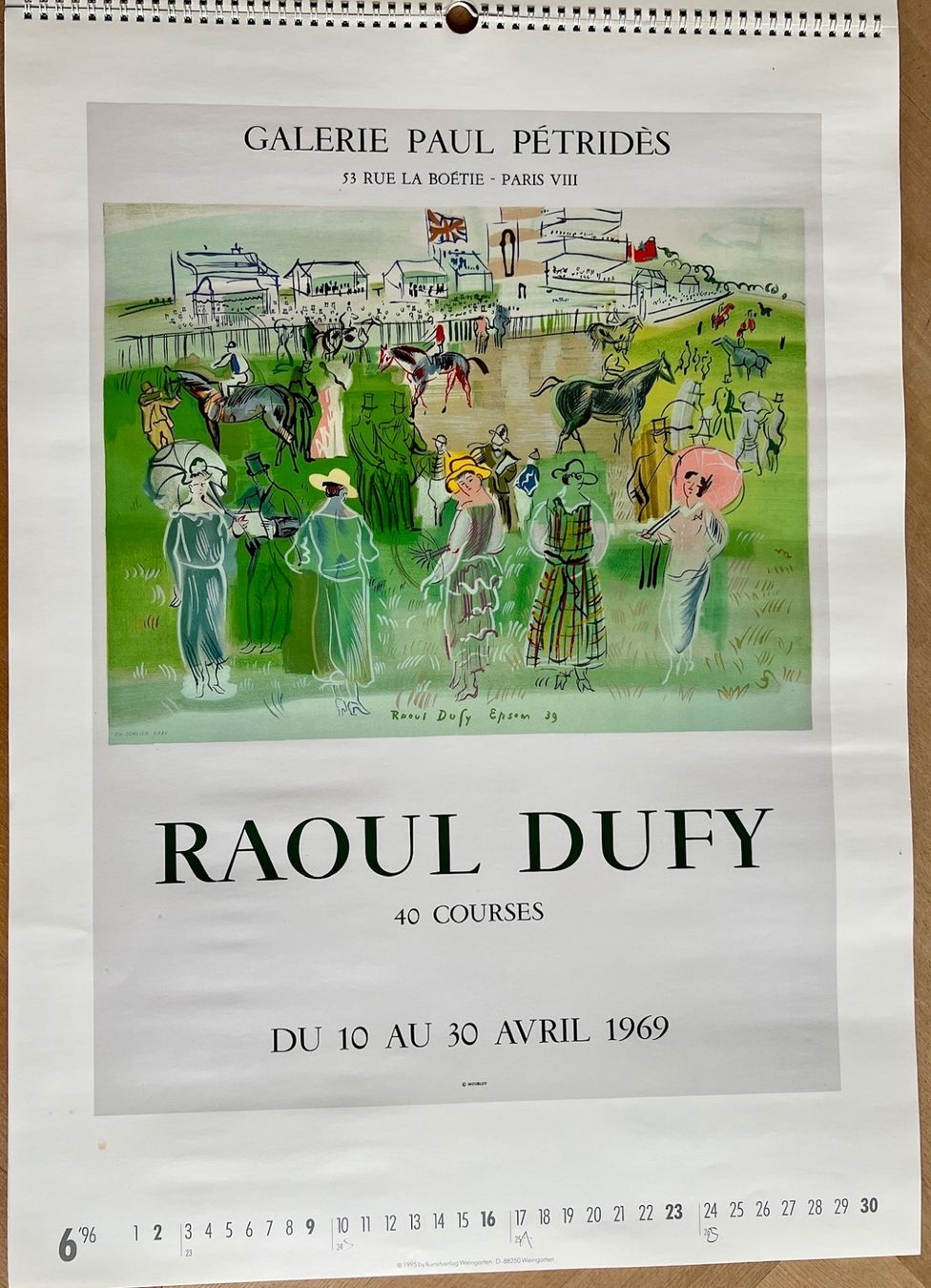 Calendari: Kunstkalender "Künstlerplakate" Weingarten 1996 – Usato da Malans GR venduto da Aadalina 5