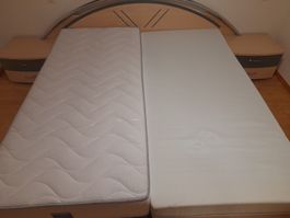2 Matratzen 90x200 cm weiss sehr guter Zustand