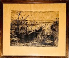 Oeuvre d'Aurèle Barraud Les Barques