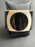 Bracelet manchette vintage noir et blanc - Chic!