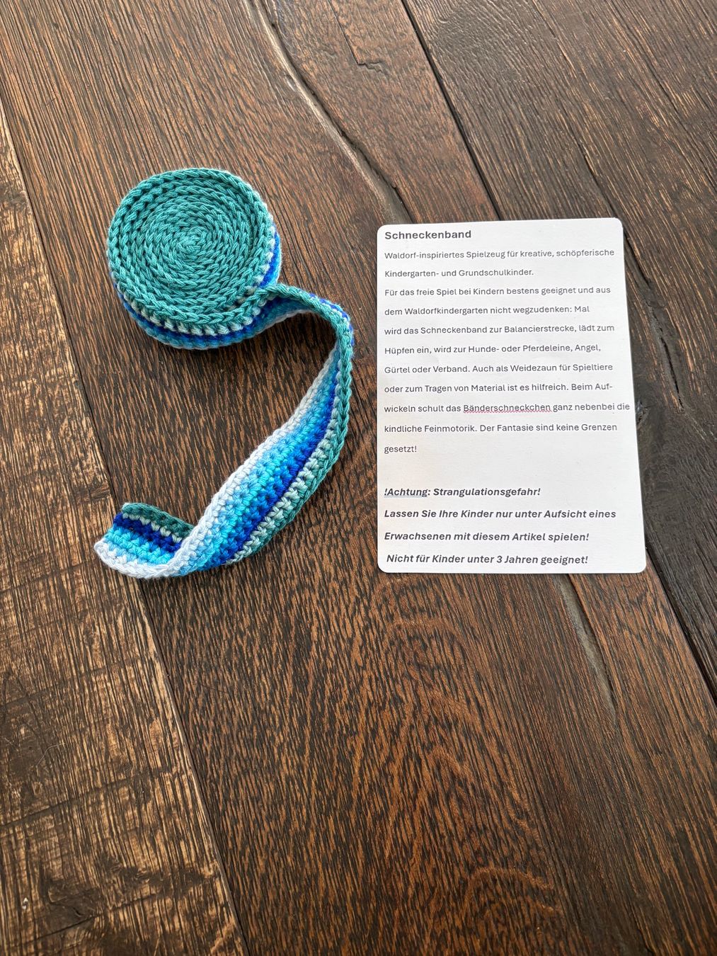 Giocattoli: Schneckenband Handmade – Nuovo (secondo la descrizione) da St. Niklaus VS venduto da loumonrohandmade