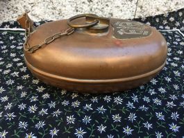 spezielle Bettflasche / Schnapsflasche aus Kupfer