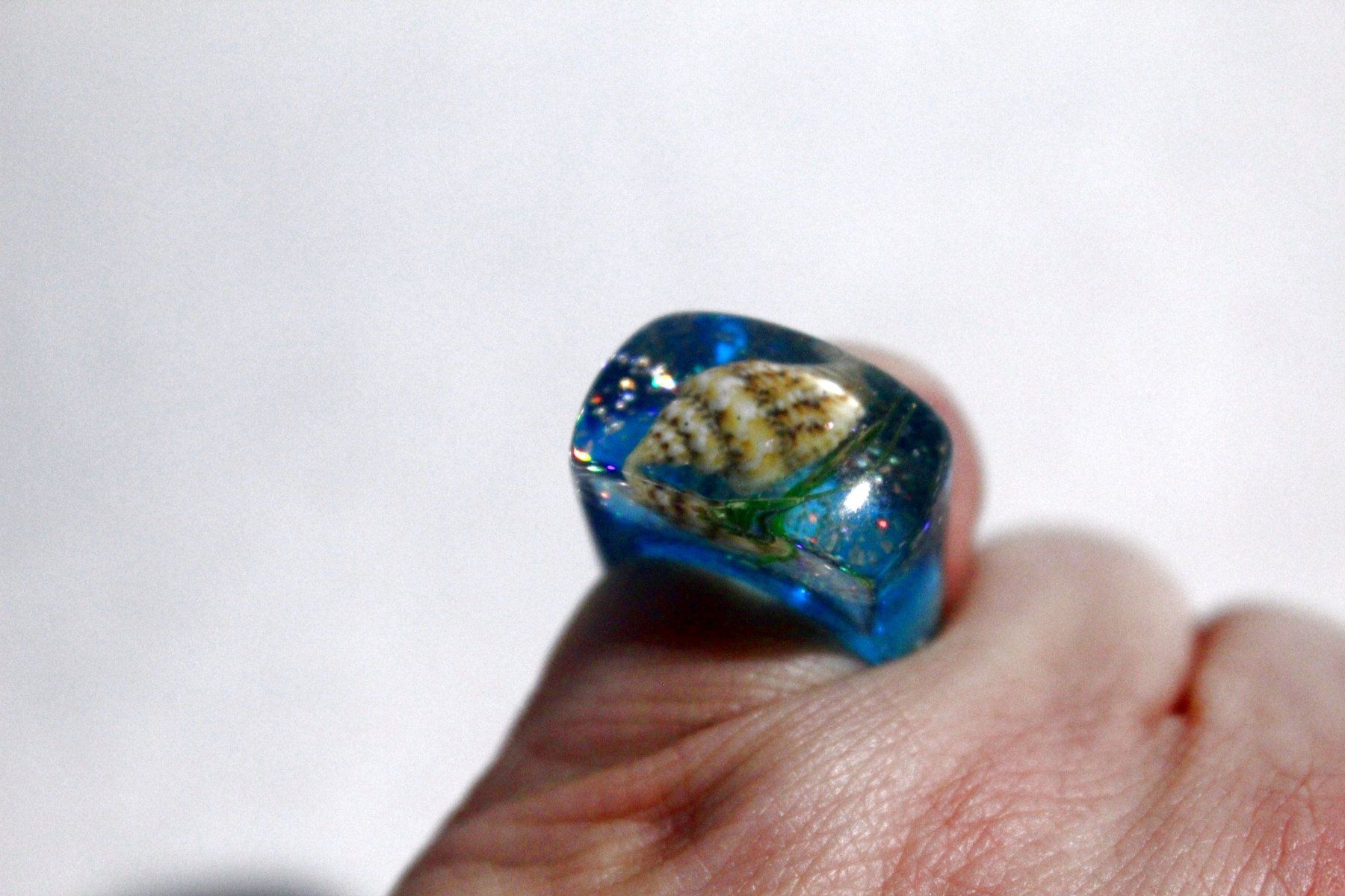 Ringe: Vintage Space-Age - Ring mit Muschel, Seestern, Seeigel, usw – Neu (gemäss Beschreibung) aus Bern von Vitaneuf