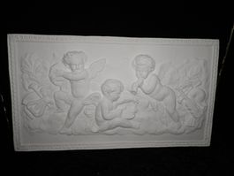 Schönes Gips-Stuck Relief mit Engel