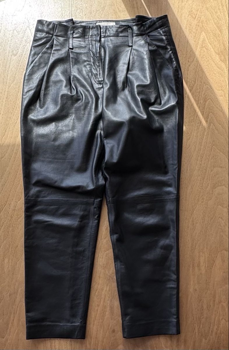 Pantaloni: Echtlederhose, Michael Kors, Grösse 42, Schwarz, – Nuovo (secondo la descrizione) da Tann venduto da Clemensthe5 1