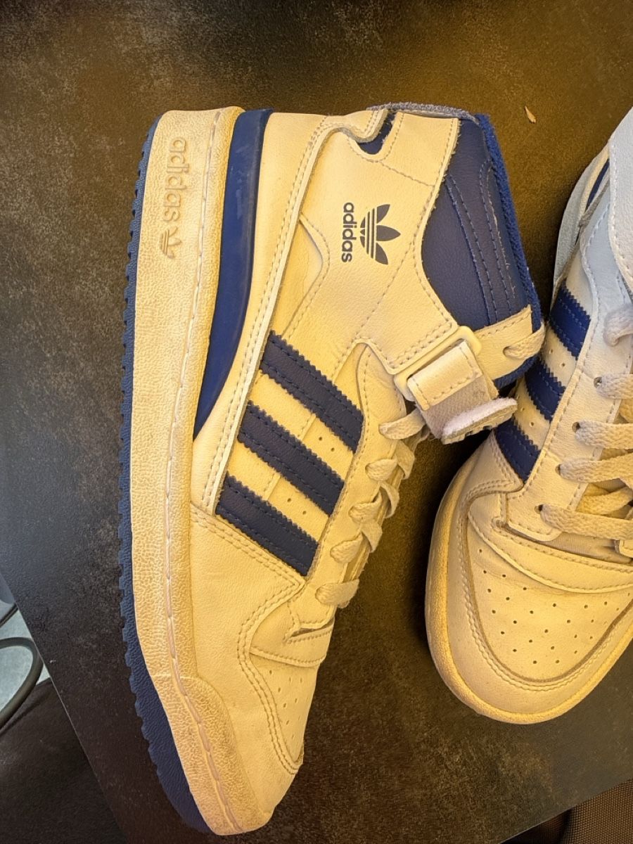 Adidas Scarpe da uomo: Baskets Adidas Forum Mid blanches/bleue taille 38 2/3 – Nuovo (secondo la descrizione) da Blonay venduto da Simba1094 1