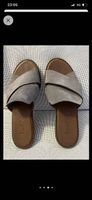Leder-Sommer-Pantoletten, Größe 38,