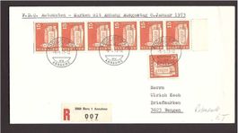 Appenzell Nr 414 FDC RM Rollenende Bf