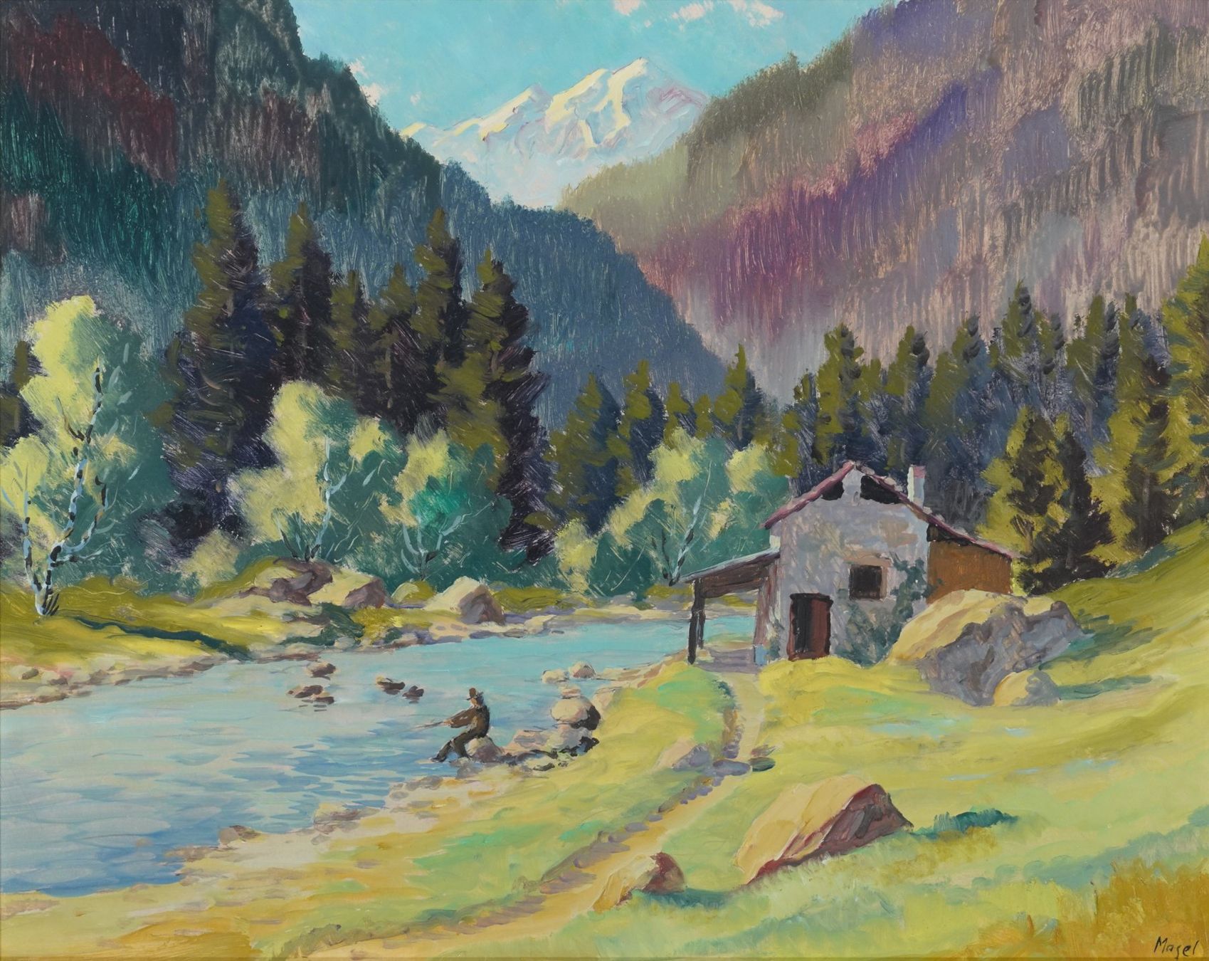 Tableaux: Magel oder Masel: Stiller Winkel im Bedrettotal – D'occasion à Meilen par Anonymous3 1