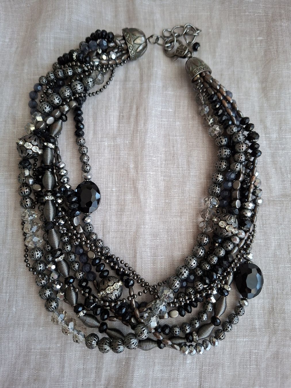 Catenine: Collier bohème noir multi-chaînes – Nuovo (secondo la descrizione) da Lutry venduto da Sim_Sta 2